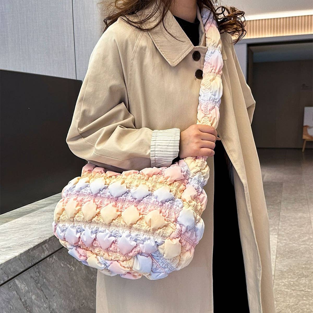 RAINBOW SERIES BIG CLOUD SHOULDER BAG_CWAB1753