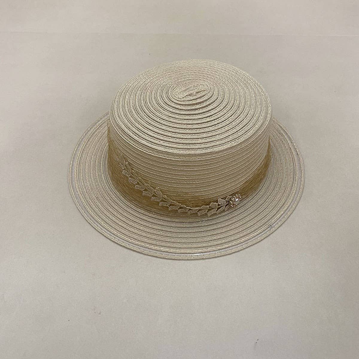 High-grade satin sun hat for women_CWAH3393