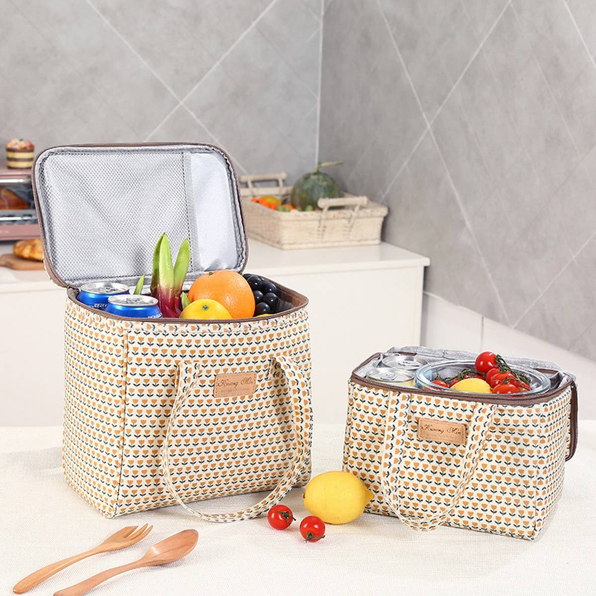 HANDBAG LARGE CAPACITY CANVAS INSULATED BAG_CWAB1722