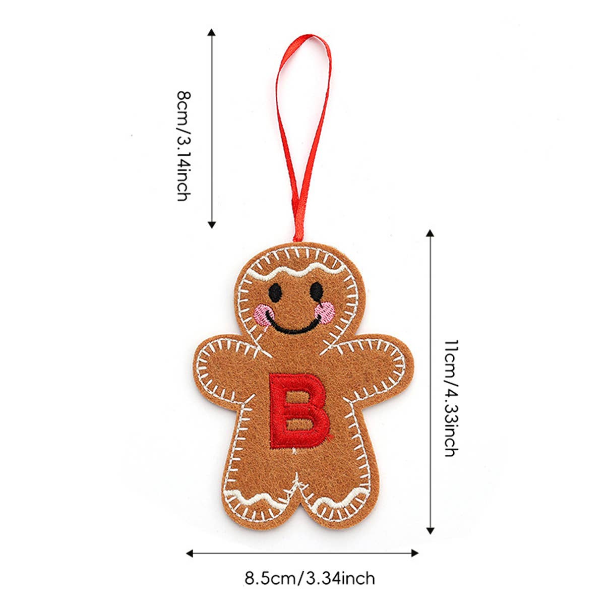 CWMM9399_NEW CHRISTMAS GINGERBREAD MAN DECORATION PENDANT