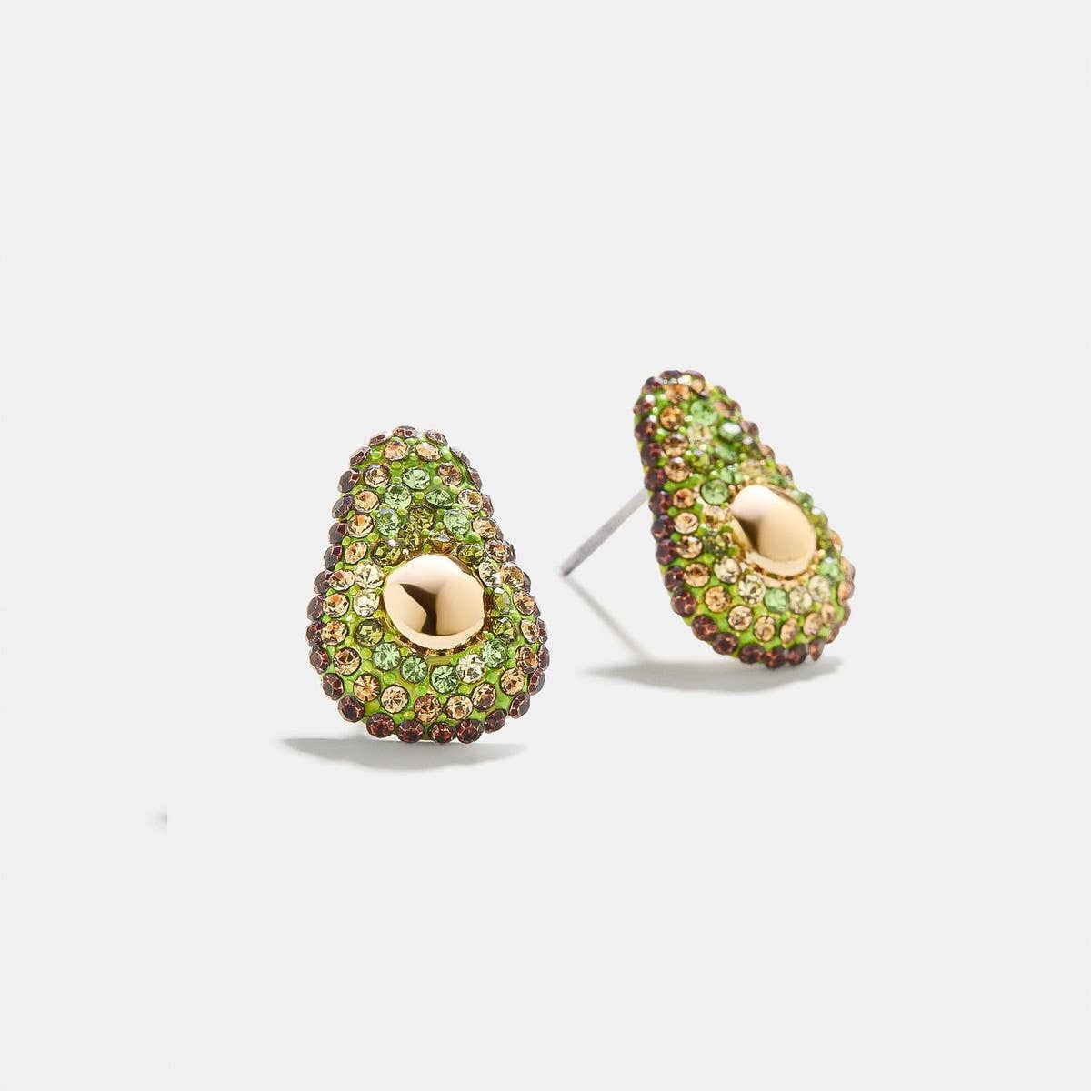 Summer Beach Fruit Stud Earrings Full CZ Copper_CWAJE5106