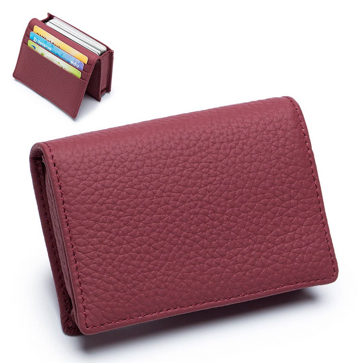 CASUAL TOPLAYER COWHIDE GENUINE LEATHER CARD HOLDER_CWAB3826