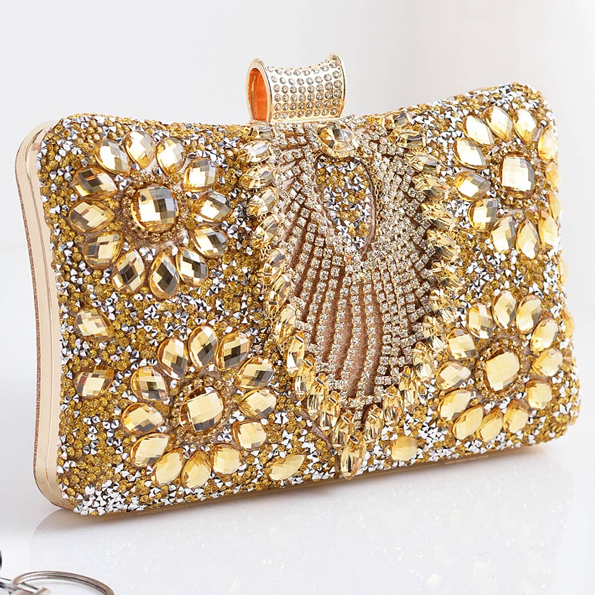 WOMEN DINNER CHAIN ONE-SHOULER DIAMOND BAG_CWAB0597