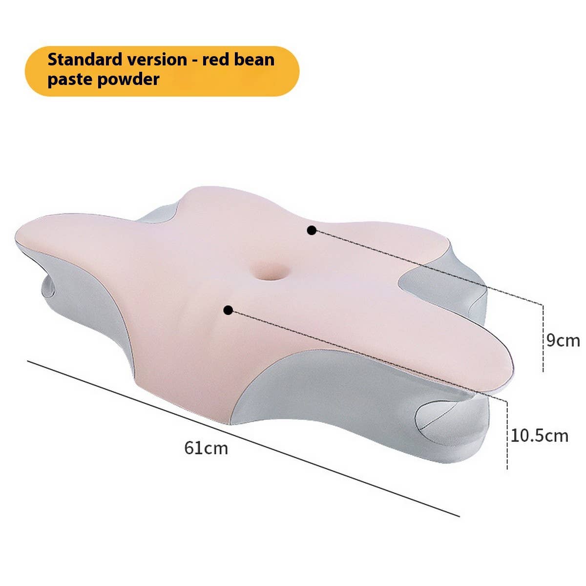 Deep Sleep Memory Foam Neck Pillow with Pillowcase