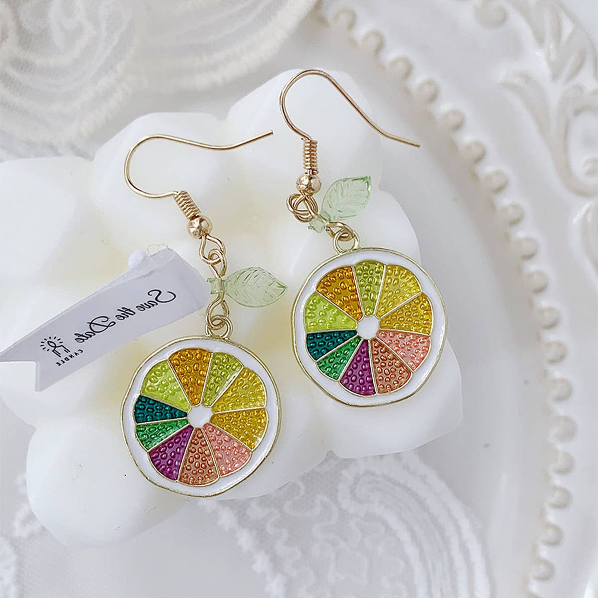 CUTE FRESH AND SWEET LEMON EARRINGS