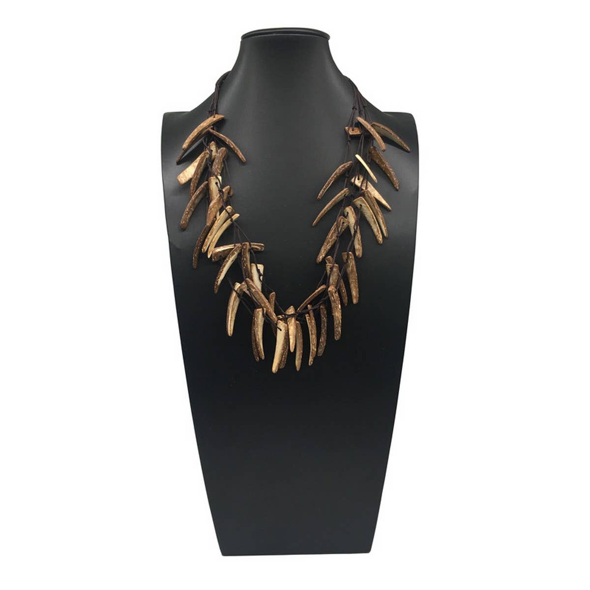 BOHEMIAN COLORFUL COCONUT SHELL BRAIDED NECKLACE_CWMM4844