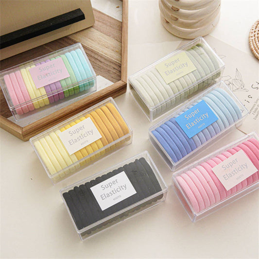15PCS/BOX SUPER STRETCHY ELASTIC HAIR TIES_CWAHA0335