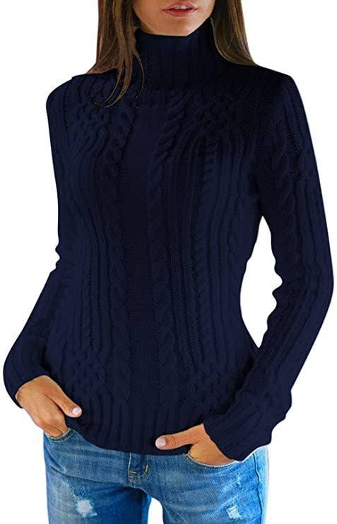 TURTLENECK STYLISH SOLID COLOR FLORAL SWEATER