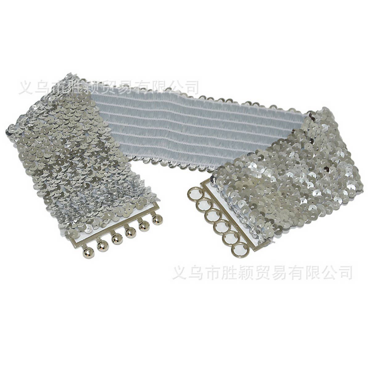 WOMEN'S STRETCH FISH SCALE SEQUIN GIRDLE_CWABE0492