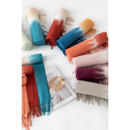 CWASC1481_GRADIENT COLOR SCARF SHAWL WARM NECK SCARF