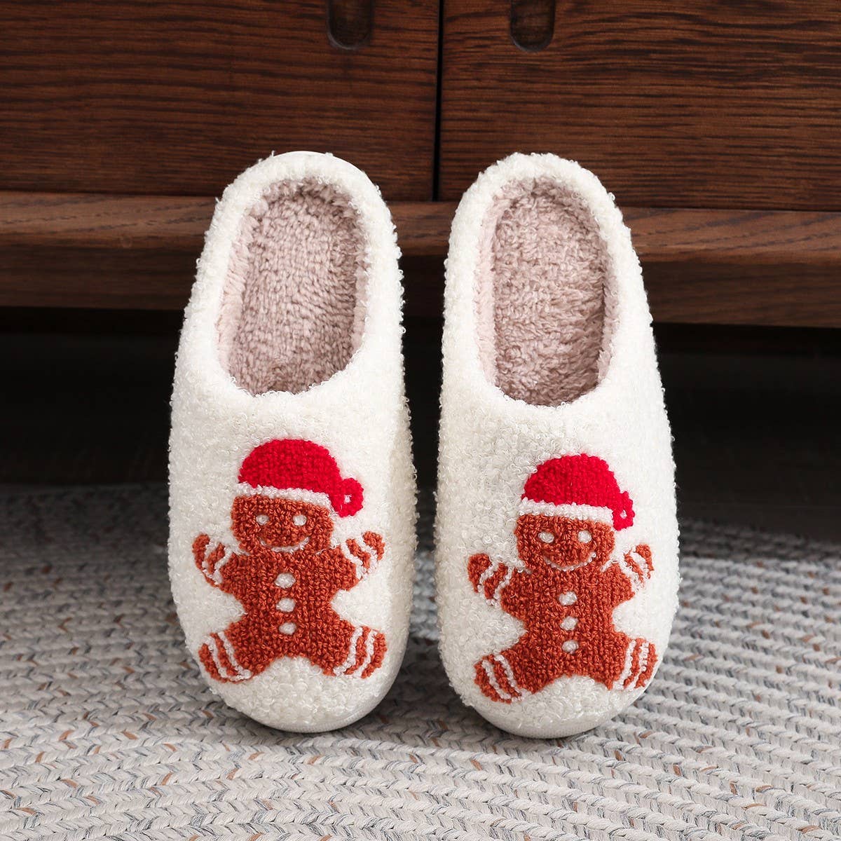 CHRISTMAS POPULAR GINGERBREAD RAYON SLIPPERS