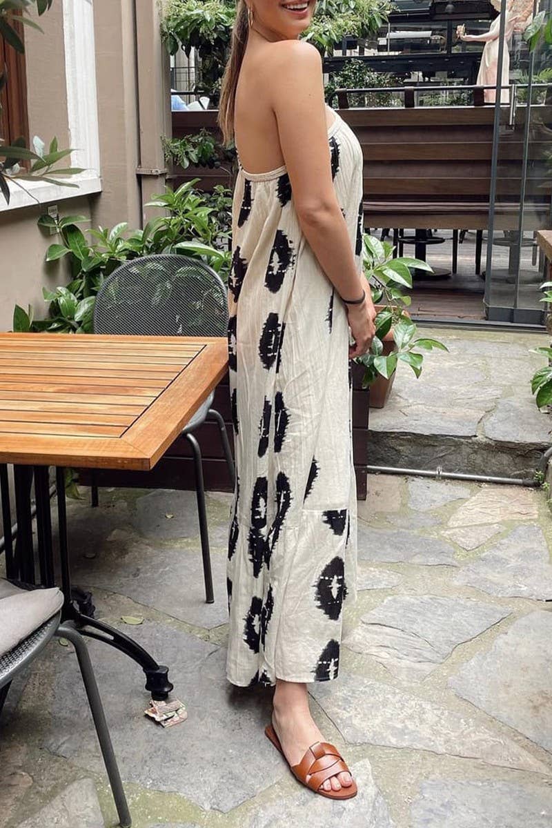 CWDMD5377_FLORAL ONE-SHOULDER CAMI BEACH MAXI DRESS