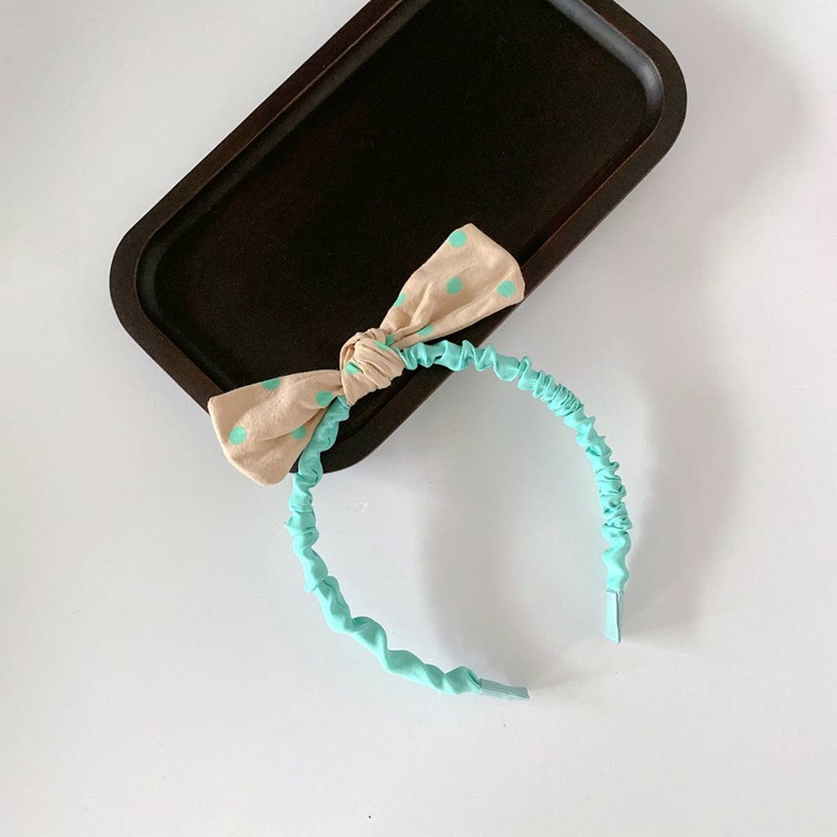 CHILDREN'S POLKA DOT BOW HEADBAND