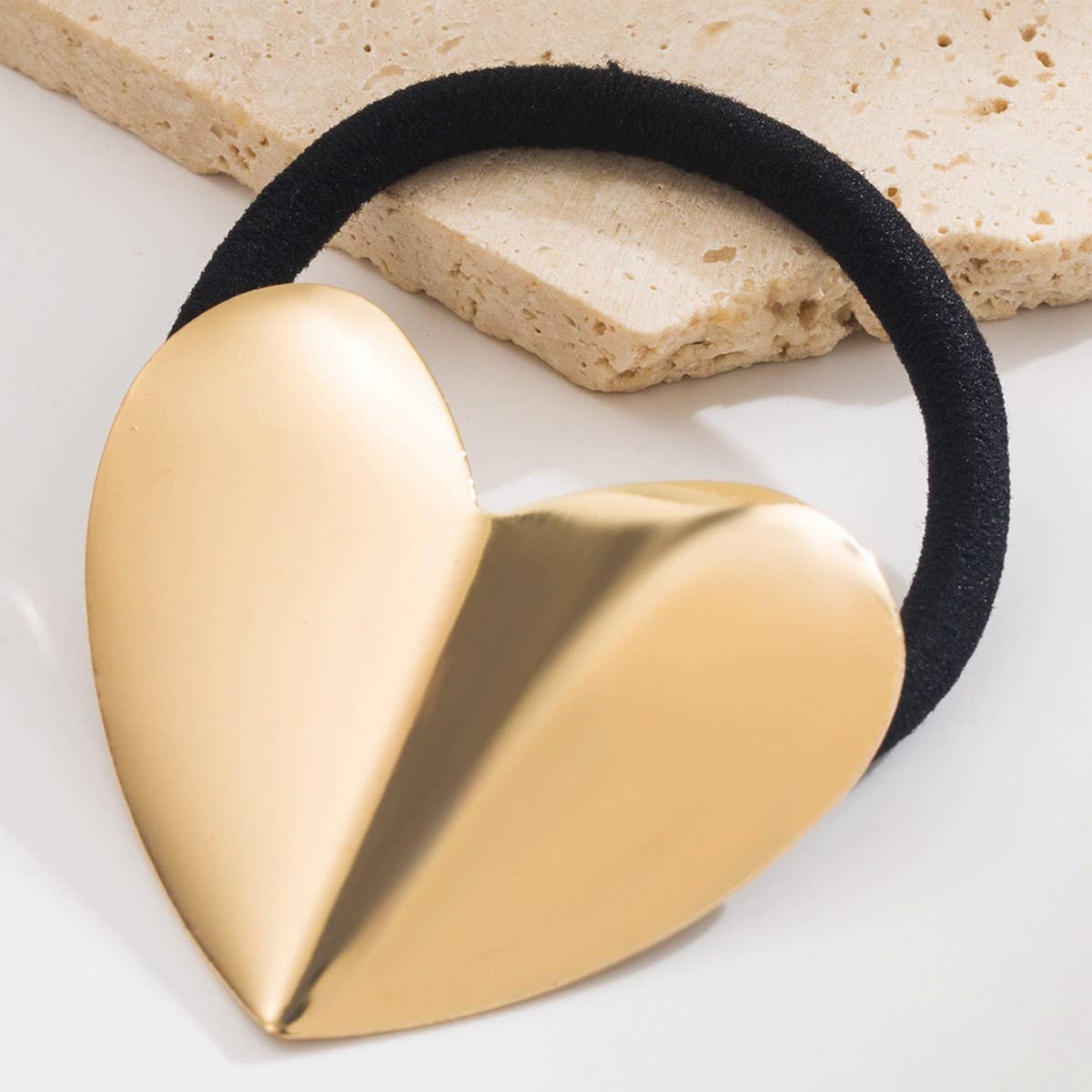 Sweetheart Metallic Elastic Hair Tie