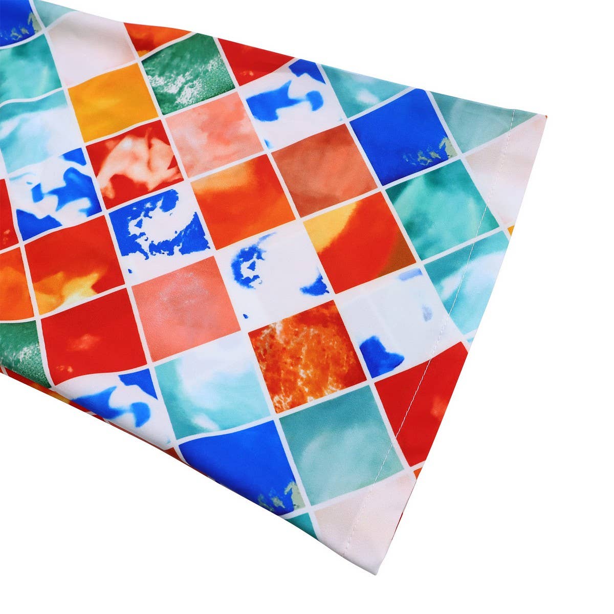 PRINTED TOP PLEATED LONG SKIRT TWO-PIECE SUIT_CWSTB1137