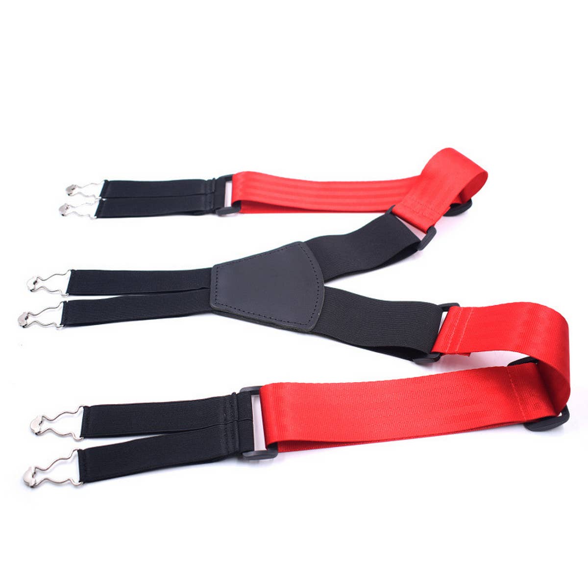 MEN 6-CLIP ELASTIC CASUAL WIDENED SUSPENDERS