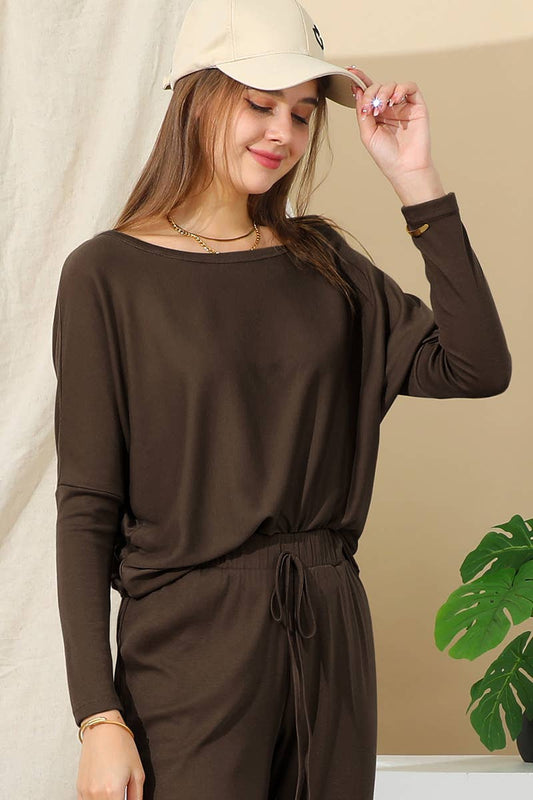 CASUAL SOLID LONG SLEEVE T SHIRT-CWTTL1449_CWTTL1449