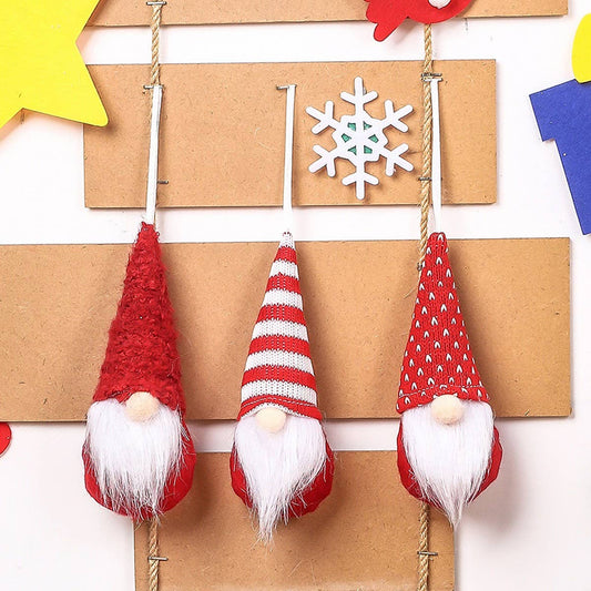 CHRISTMAS DECORATIONS KNITTED SMALL PENDANTS