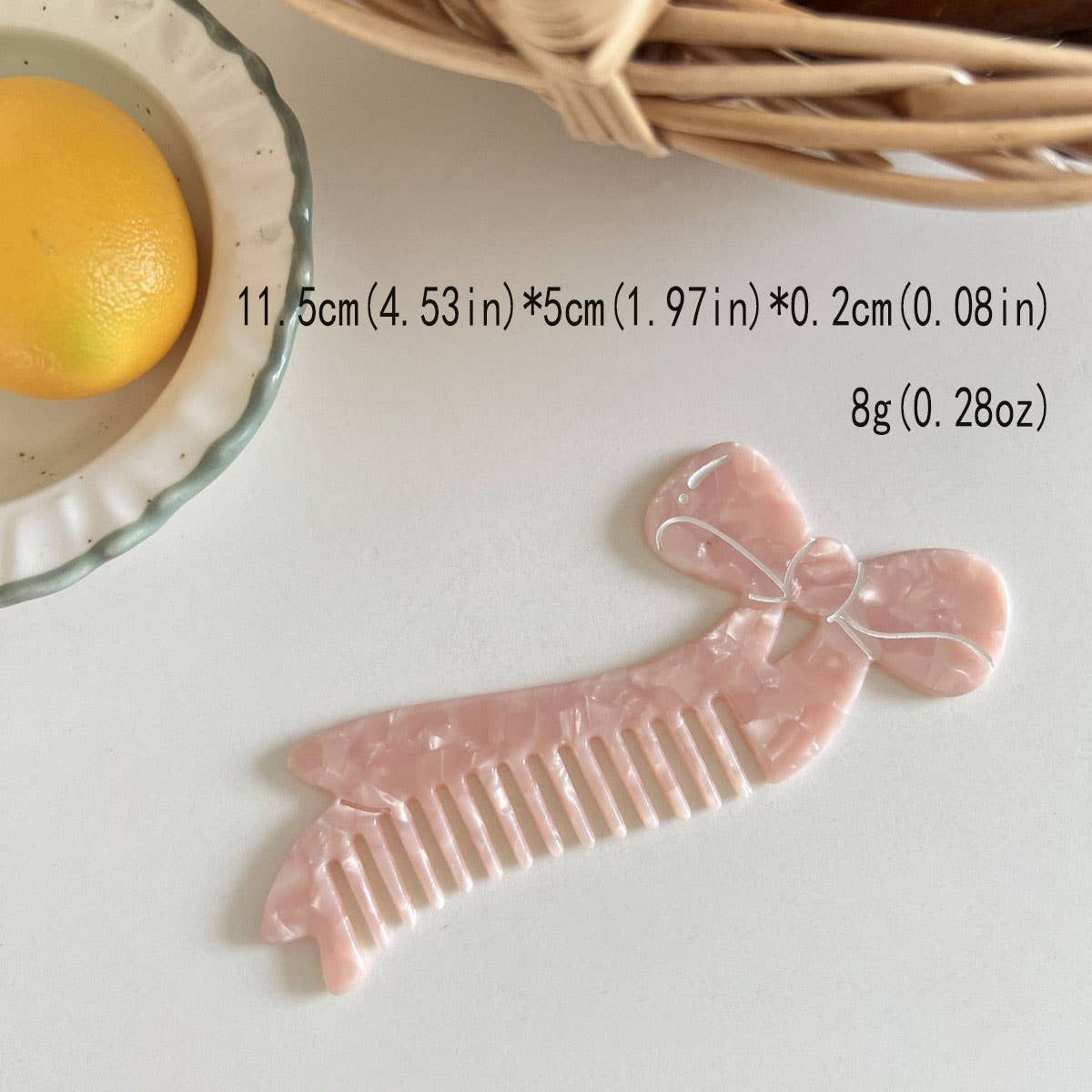 CWAHA07730_CUTE FRUIT ICE CREAM BURGER ACETATE HAIR COMB
