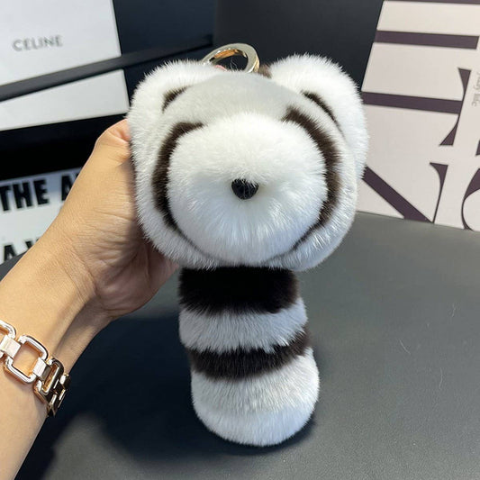 CUTE RACCOON CAR KEYCHAIN BAG PENDANT DOLL