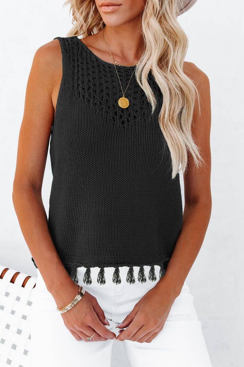 CWOSWSL0060_Round Neck Long Sleeve Bikini Cover Up