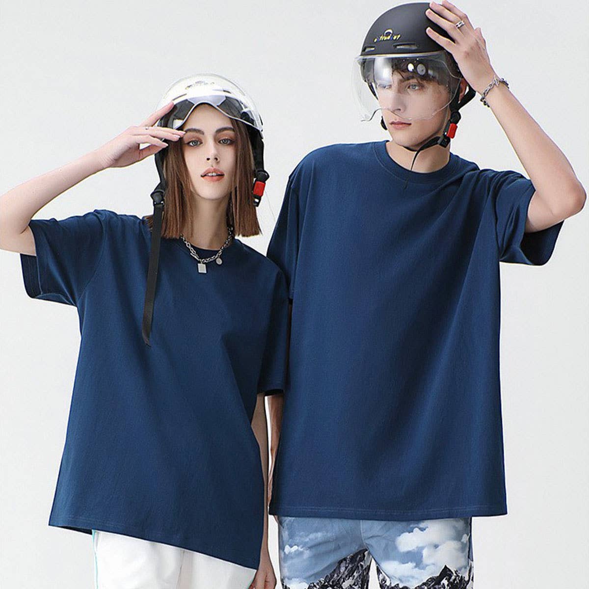 230g Heavyweight Combed Cotton T-Shirt ??Blank & Oversized