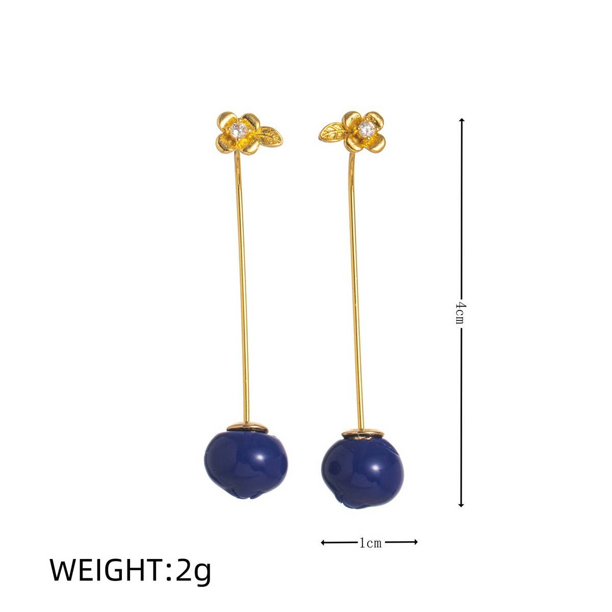 Fresh Fruit Veggie 18K Gold Plated Earrings