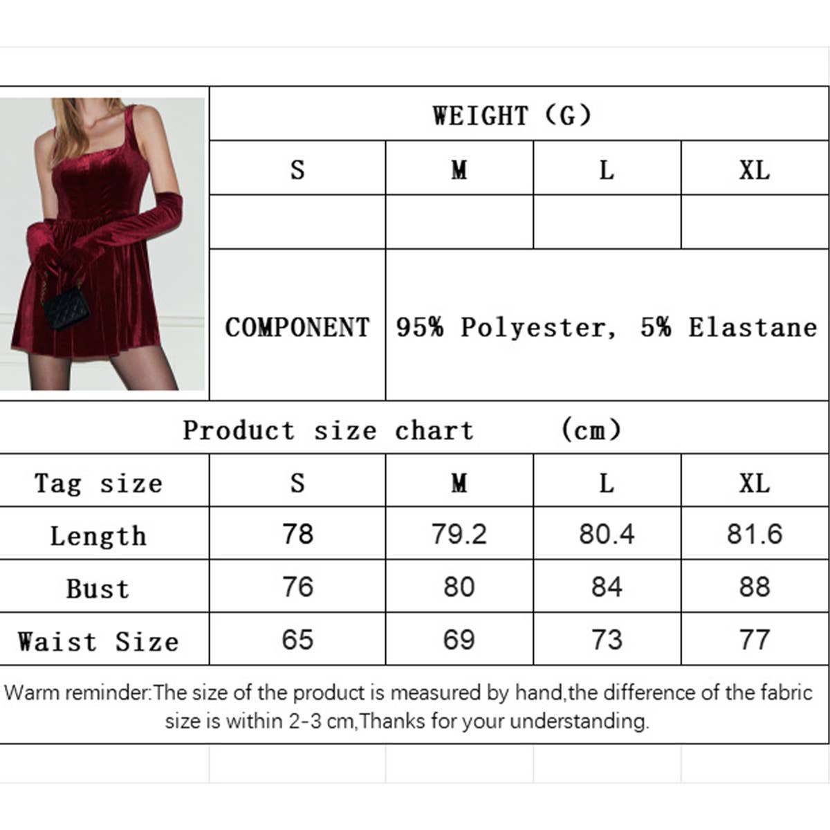 Square collar solid color high-waisted dress