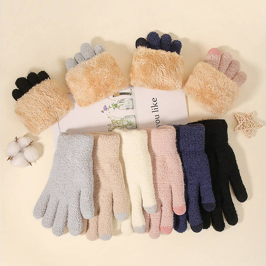 OUTDOOR THICK DOUBLE LAYER KNITTED GLOVES_CWAG0129