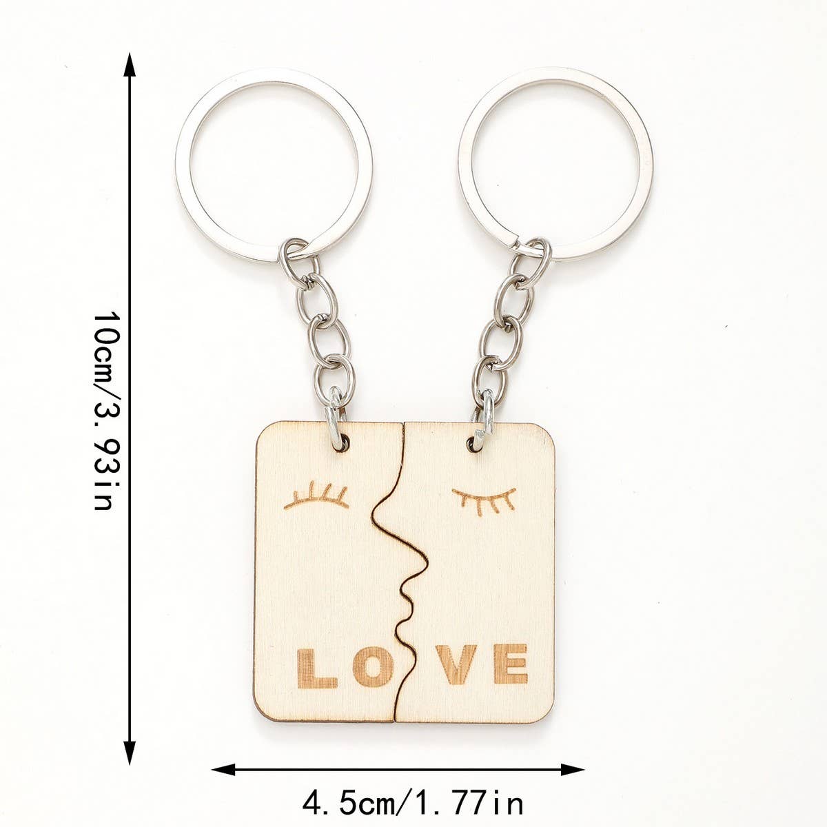 CREATIVE PENDANT WOODEN KEYCHAIN