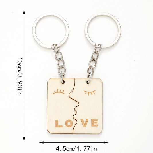CREATIVE PENDANT WOODEN KEYCHAIN