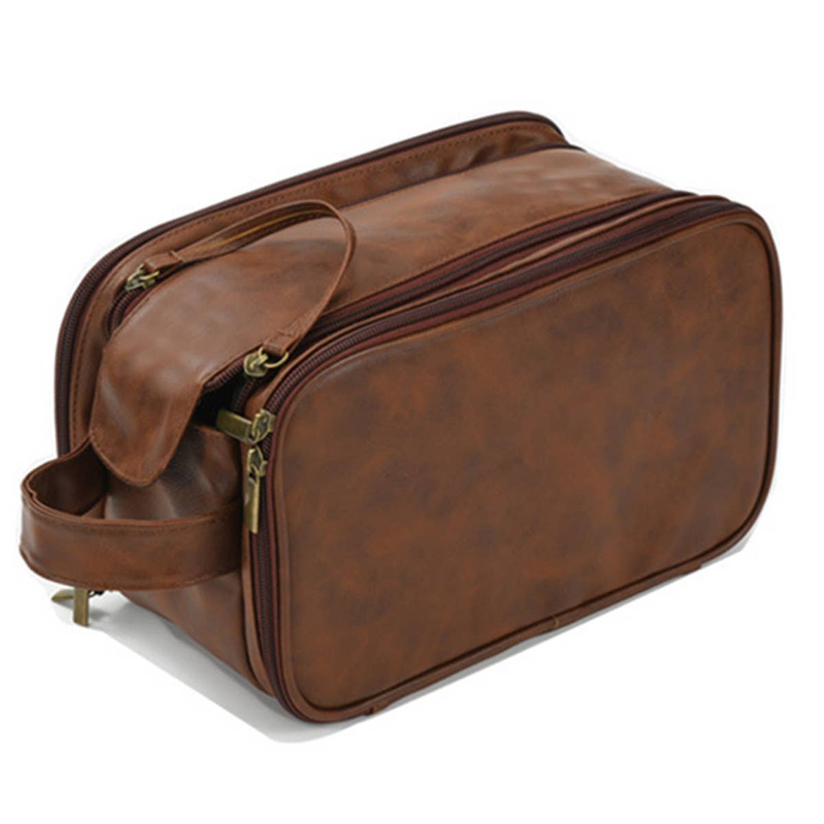 PORTABLE PU LEATHER STORAGE COSMETIC BAG_CWAB0579