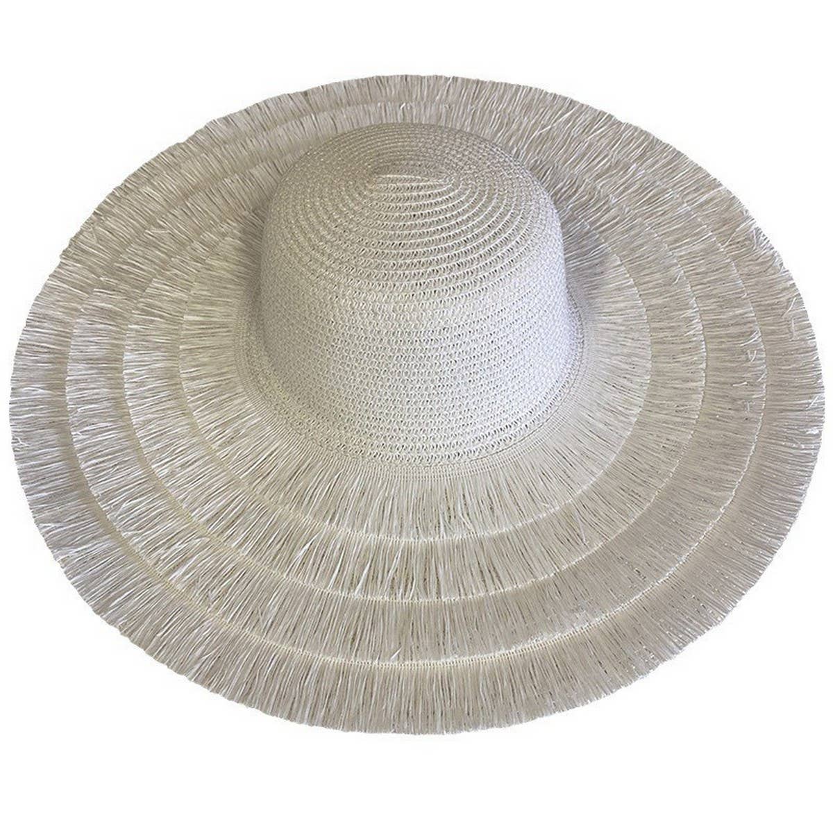 SUMMER TRAVEL STRAW HAT WOMEN'S LARGE BRIM CASUAL_CWAH1172