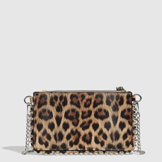 Studded Beaded Chain Mini Shoulder Bag_CWAB5720