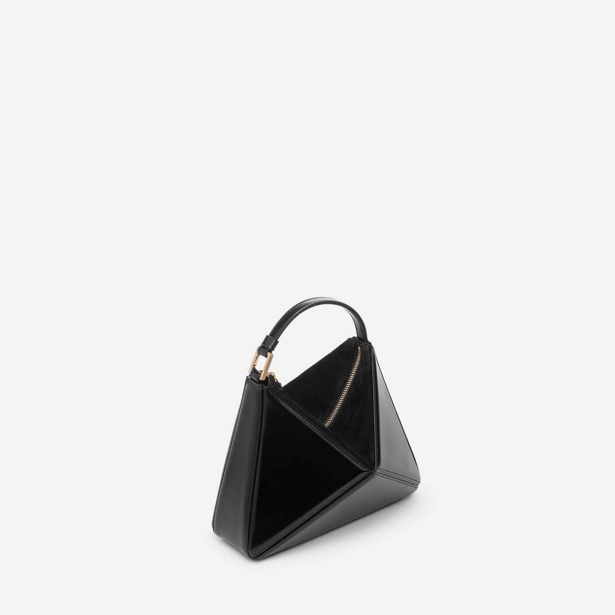 TRIANGULAR RHOMBUS STITCHING FOLDING SHOULDER BAG_CWAB1933