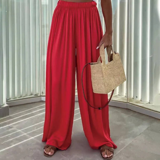 Pocket casual wide-leg casual stylish pants
