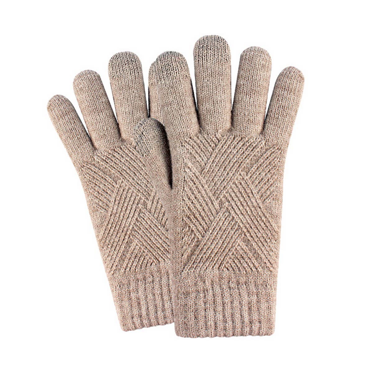WINTER WOMEN'S TOUCH SCREEN KNITTED GLOVES_CWAG0375