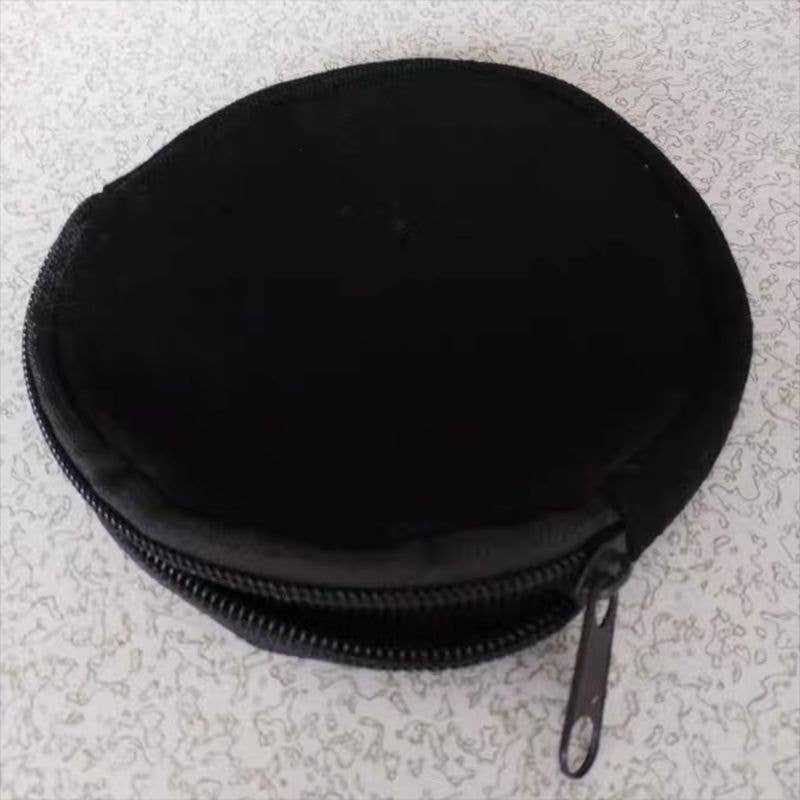 Round cartoon canvas coin purse and money bag