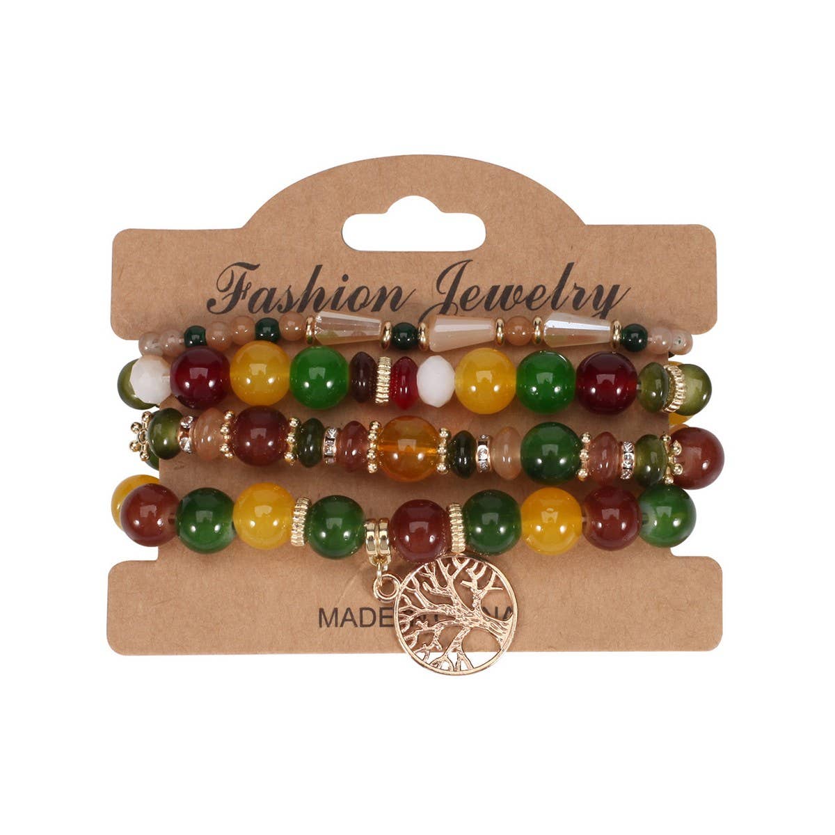 CWAJE05712_BOHO TREE OF LIFE PENDANT LAYERED BRACELET