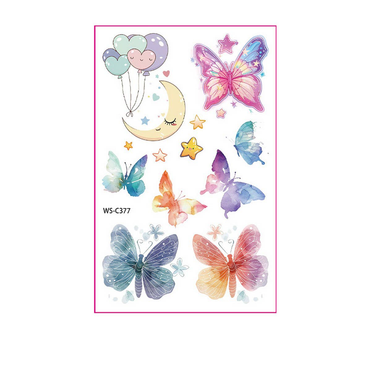 Butterfly Tattoo Stickers for Girls ??Party Fun_CWMM8375