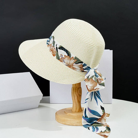 Summer large brim outdoor fashion straw hat_CWAH3405