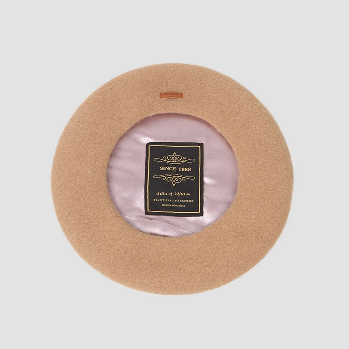 RETRO BERET WITH THICK LEATHER LINING_CWAH1939