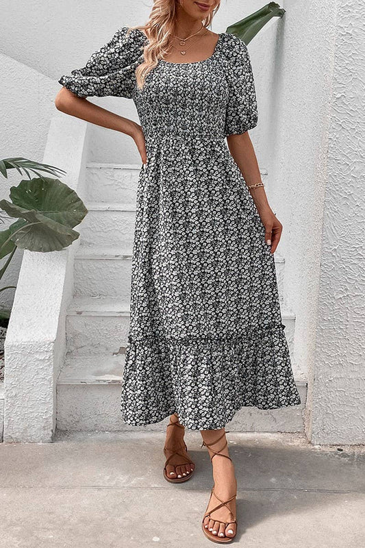 CWDMD4528_2025 SUMMER NEW FLORAL RETRO ELEGANT DRESS