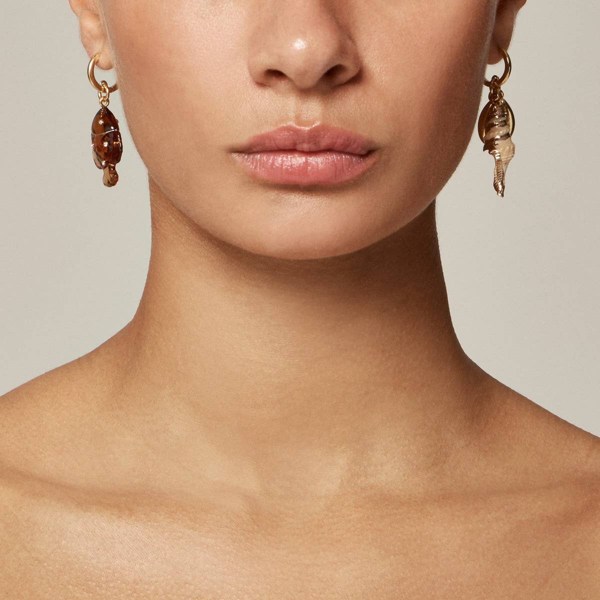 Creative Summer Fish And Conch Earrings