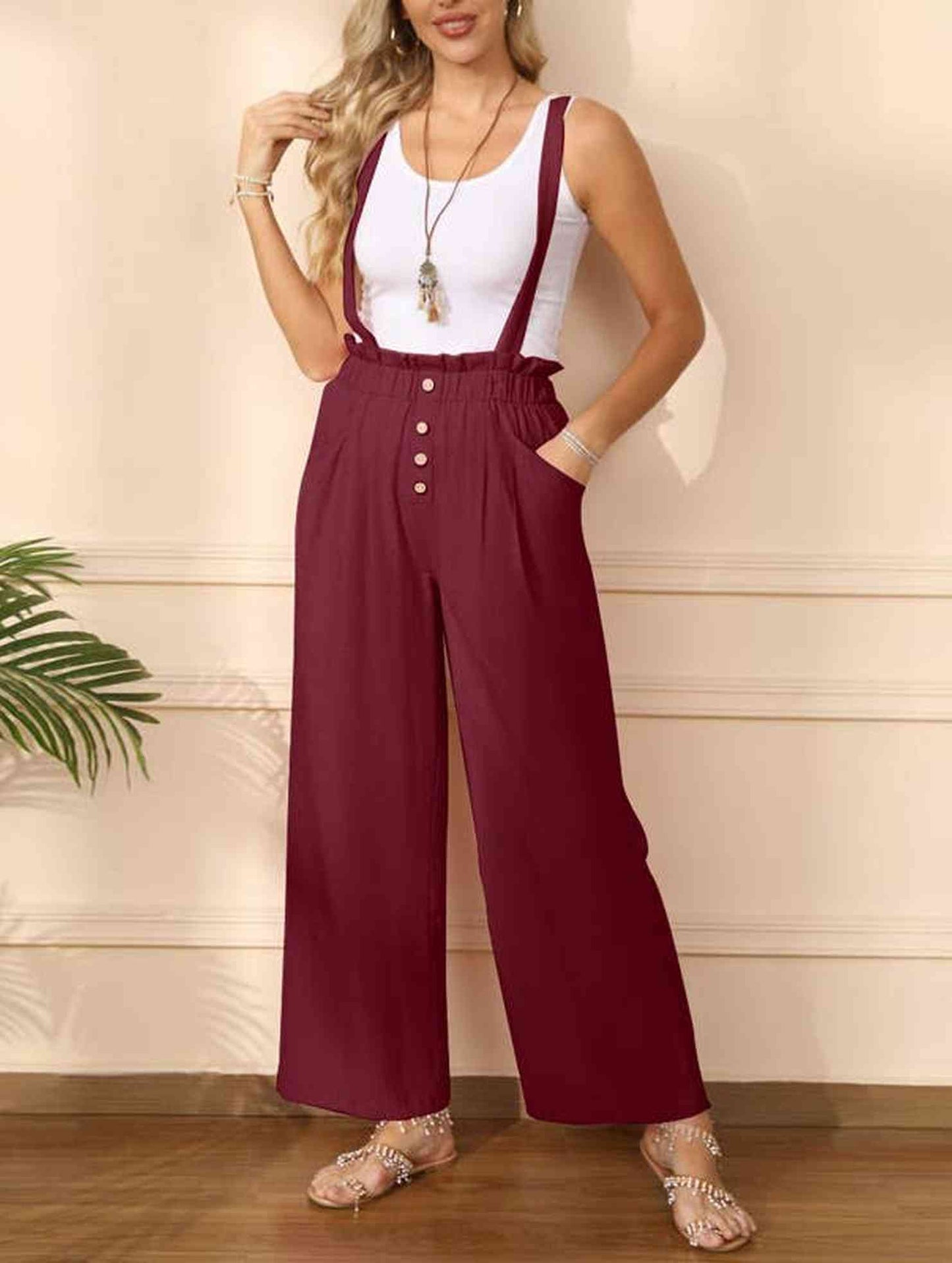 COTTON STRAIGHT ADJUSTABLE OVERALLS_CWSJS0714