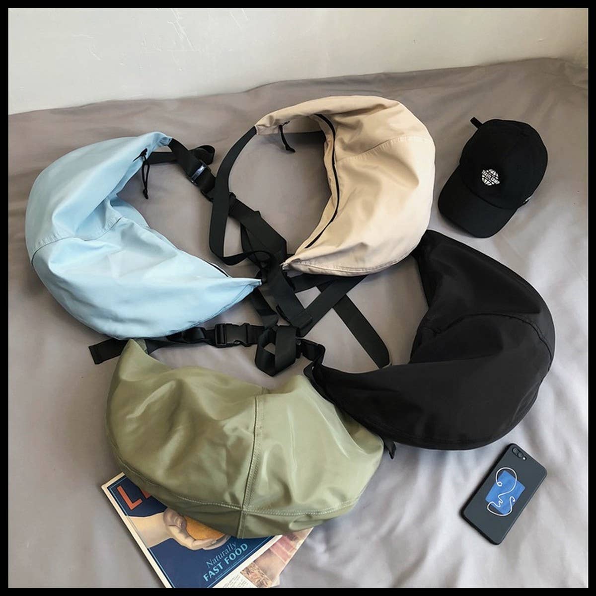 CWAB1961_SIMPLE RETRO CASUAL CROSSBODY BAG