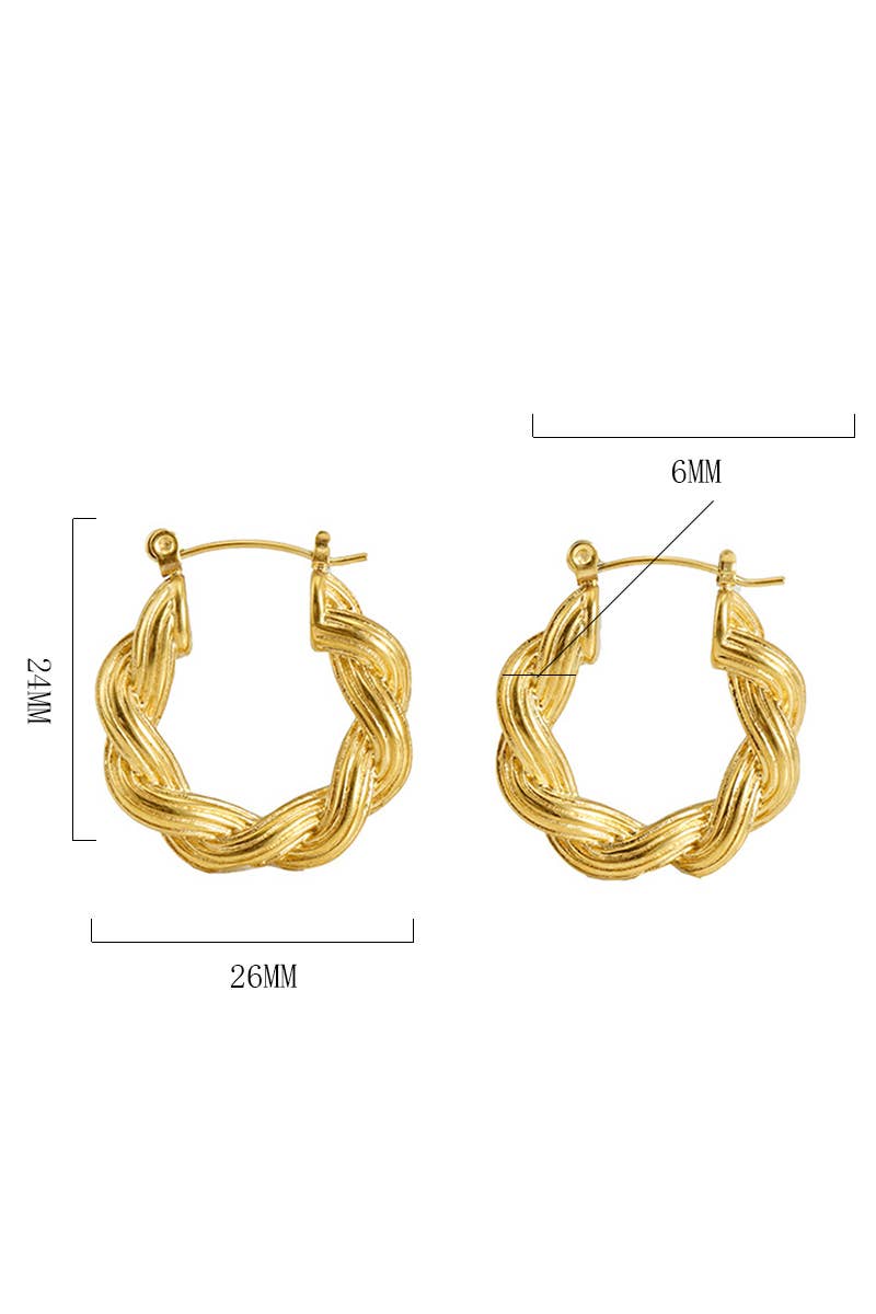 18K GOLD PLATED STAINLESS STEEL EARRINGS_CWAJE0375