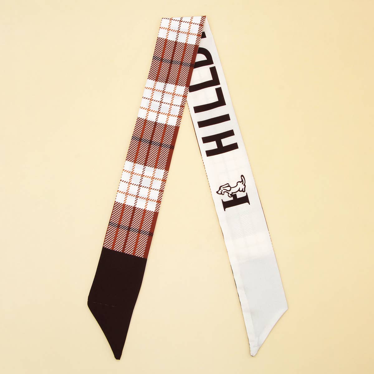 Long Versatile Silk Scarf - Bow Tie Headband