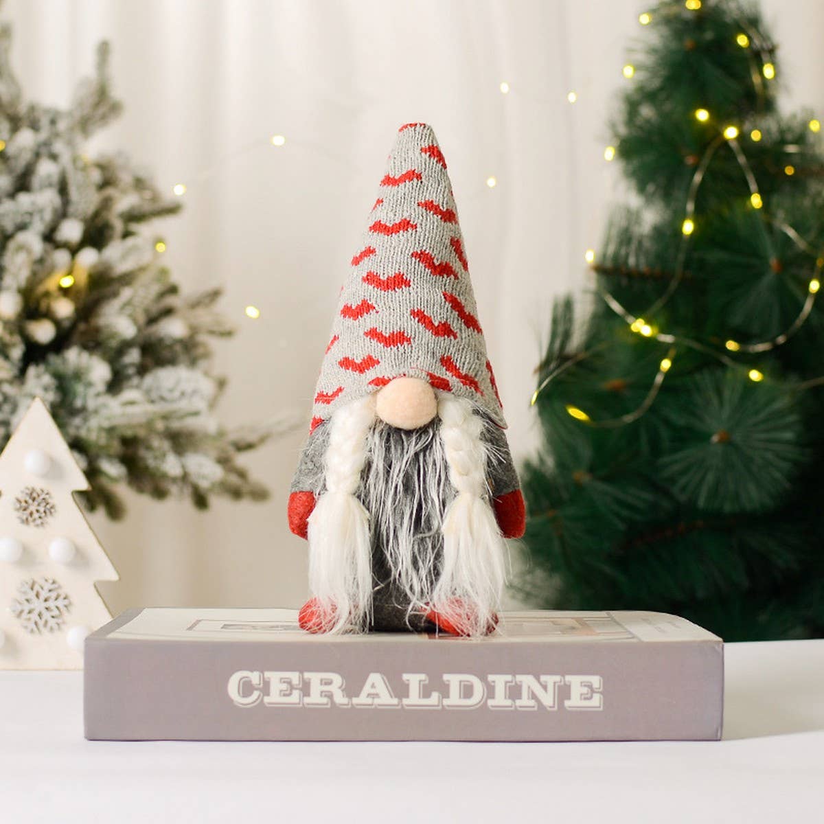 CHRISTMAS DECORATIONS HEART RUDOLPH ORNAMENTS