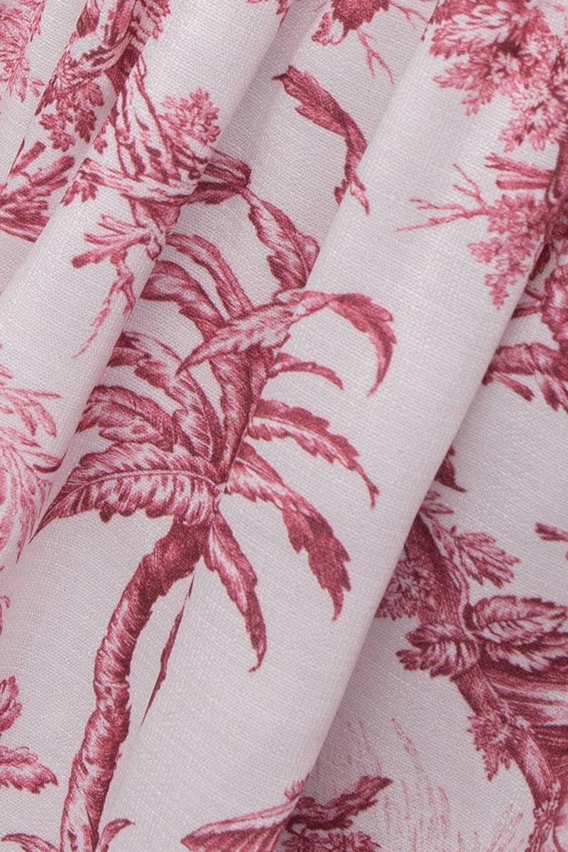 CWDSD7783_INK PRINT LONG SLEEVE STAND COLLAR DRESS